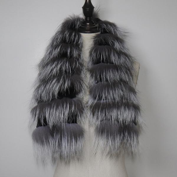 Winter Real Fox Fur Scarf Women Full Pelt Warm Natural Rex Rabbit Fur Scarves Female Thick Quality Real Fox Fur Muffler