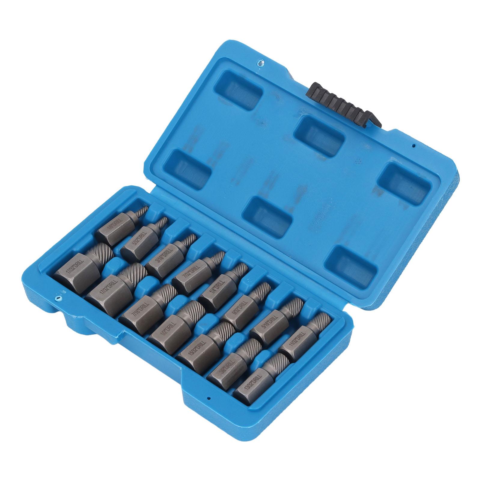 

15Pcs Screw Extractor Set Hex Head Easy Out Cr Mo Damaged Broken Bolt Remover Tool Kit