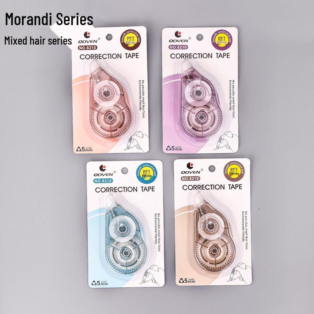 Morandi Color Large Capacity Transparent Correction Tape - Premium Student Stationery Gift