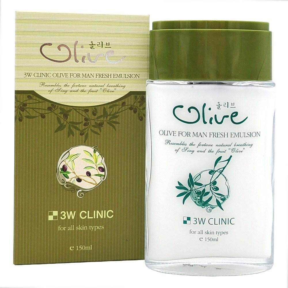 3W Clinic Olive For Men Fresh Emulsion 150ml 2, 2