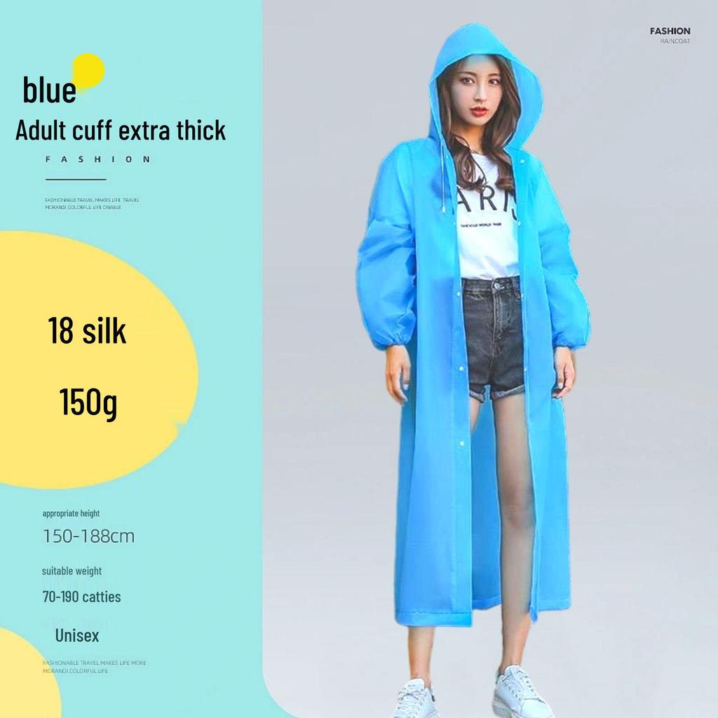 Reusable Full-Length Women's Raincoat for Outdoor Use