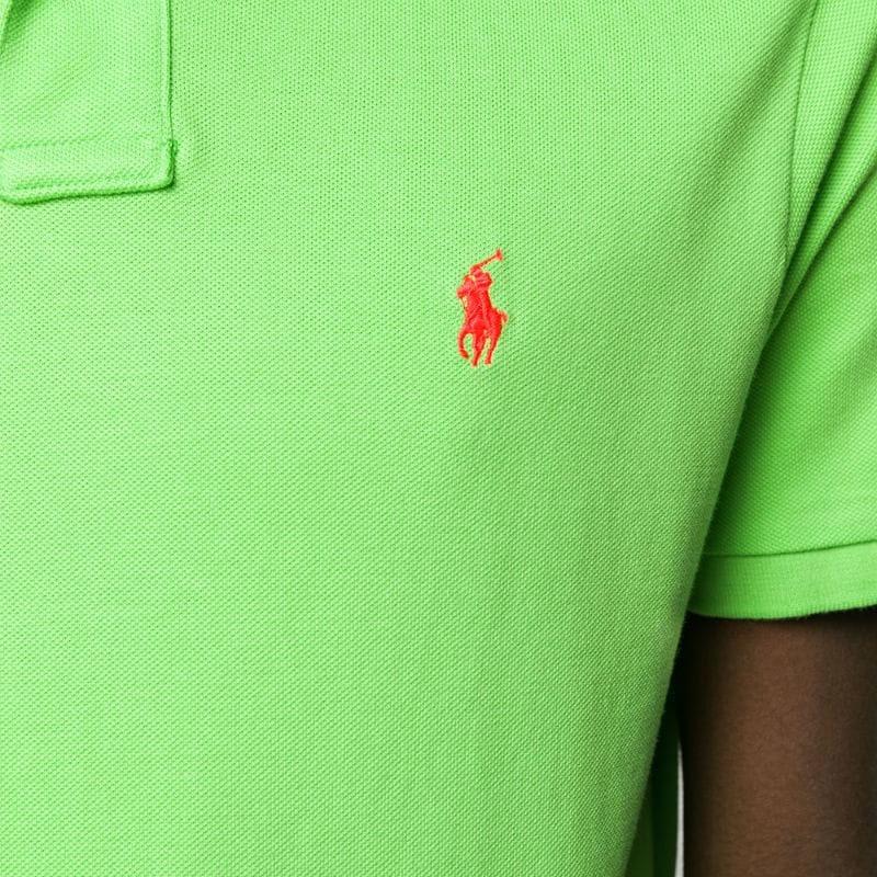 Polo Ralph Lauren Logo Embroidered Solid Color Short Sleeve Polo Shirt Men Tops Green 710782592-019