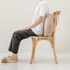 Japanese Style Soft Cloud Lumbar Pillow Waist Support Cushion for Car Office Home