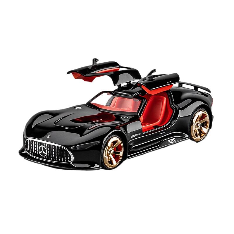 1/32 Mercedes-Benz AMG Vision GT Sportwagen Modell Simulation Sound und Licht Desktop Ornament Kinderspielzeug Jungengeschenk