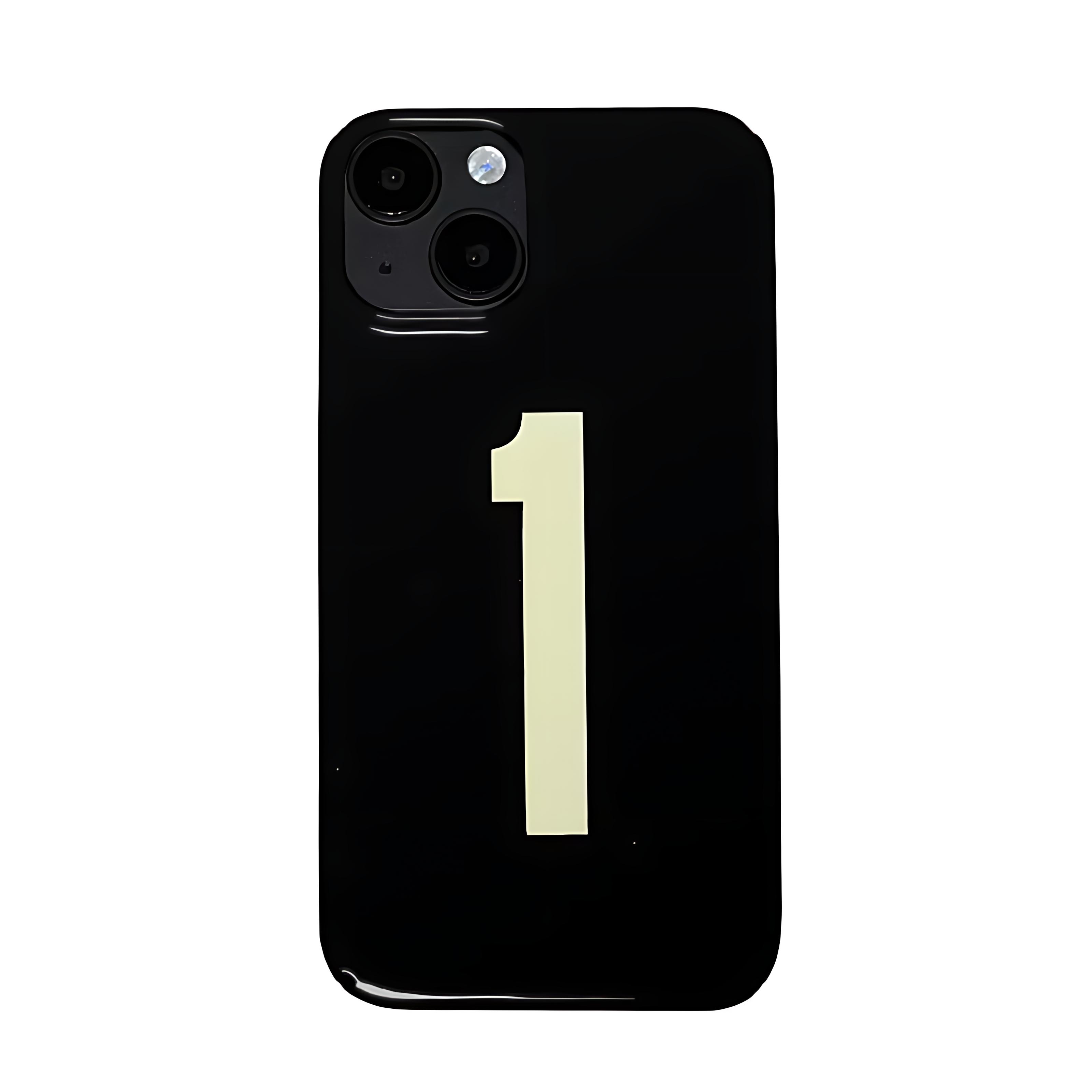 

Ins Korean English Words Number 1 Phone Case for iPhone 17 16 15 14 13 12 11 Air Pro Max X XS XR 7 8 Plus Glossy Hard PC Cover iPhone 11