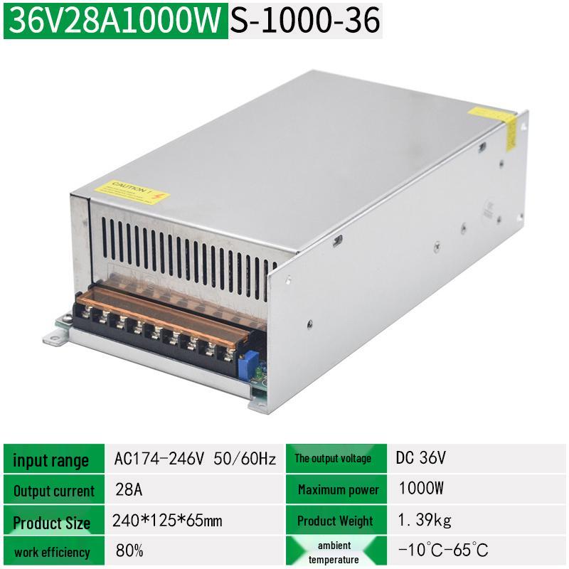 220V To 36V DC Switching Power Supply, 10A Automation for High Power Motor & LED Strip, 500W Transformer
