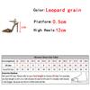 2025 Neue Dünne High Heels Damen Pumps Sexy Leopardenmuster Spitzschuh Stiletto Sandalen Sommer Party Kleid Knöchelriemen Schuhe