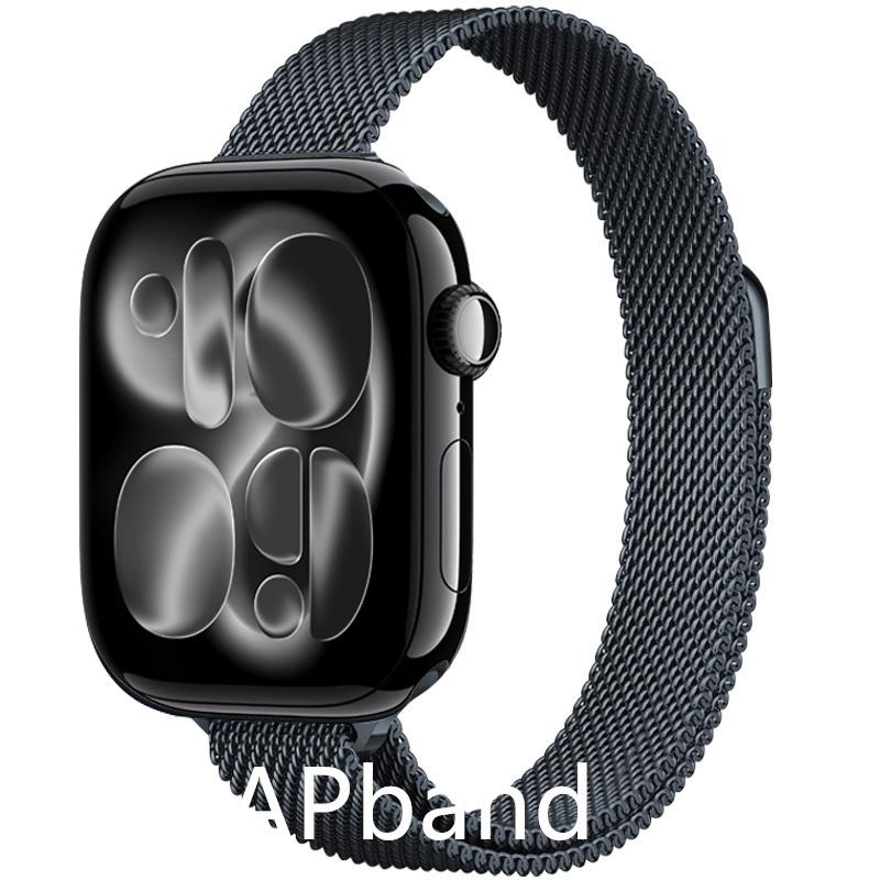 Strap For Apple Watch Band 46mm 44mm 45mm 40mm 42mm 41mm 49mm Milanese Loop correa Bracelet iWatch Series 11 10 Ultra 2 9 8 SE 3