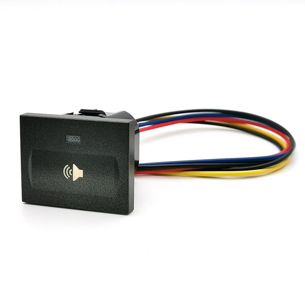 1PC Black Car LED Radar Front Rear Fog Light Power On Off Switch Button With Connect wire for Ford Focus 2 Mk2 2009 2010 2011