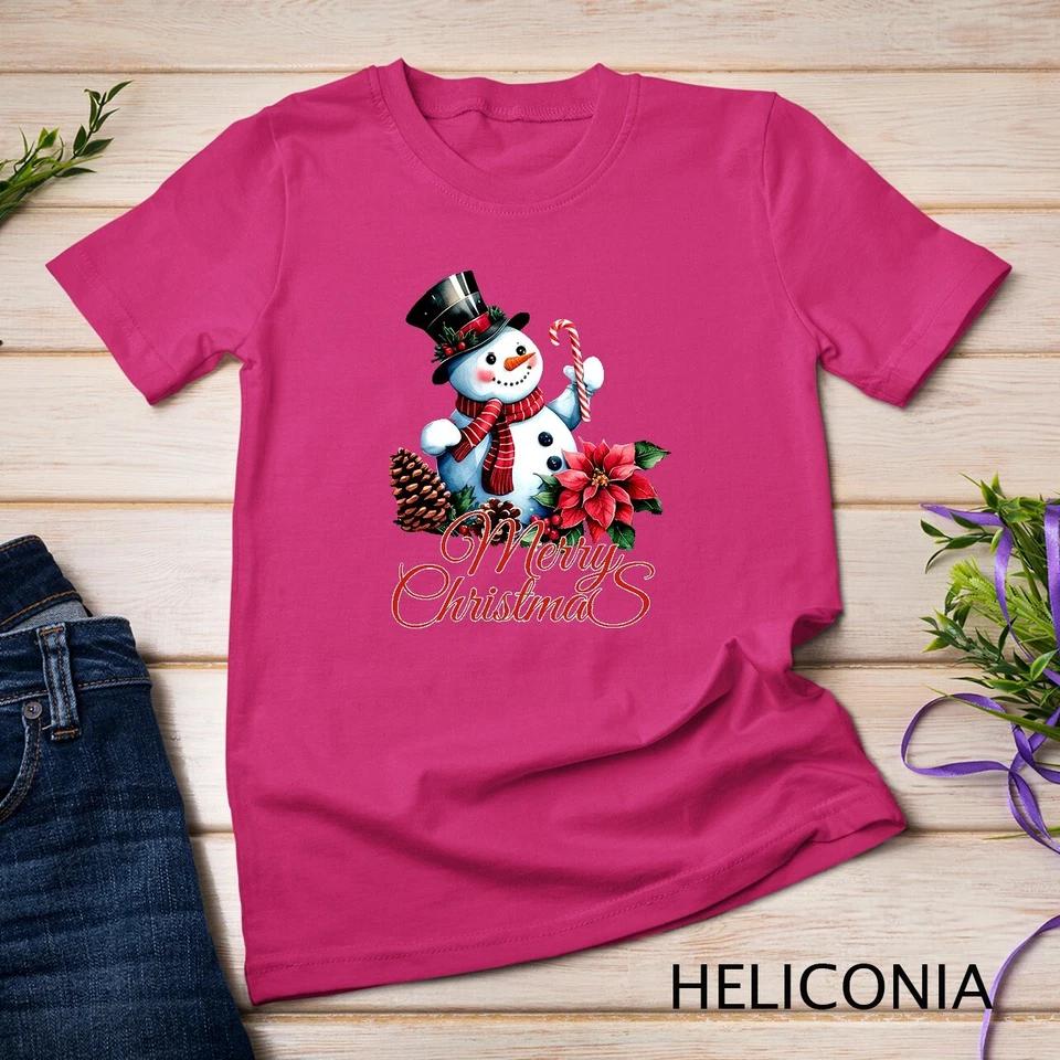 Winter Wonderland Snowman Funny Christmas Shirt Unisex T-shirt 5 S