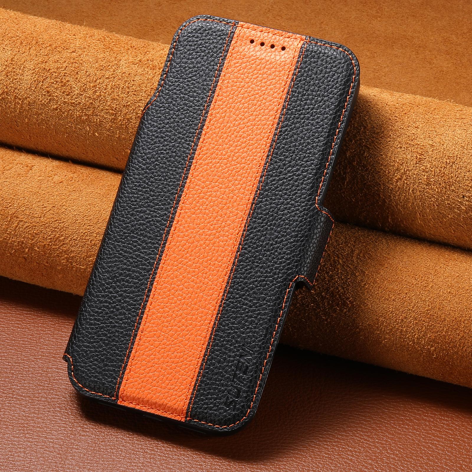 Cowhide Leather Wireless Charging Phone Case