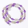 Natural Carnelian Amethyst Montana Agate Smooth Beads Necklace 2-15 Mm 18" UB-8621