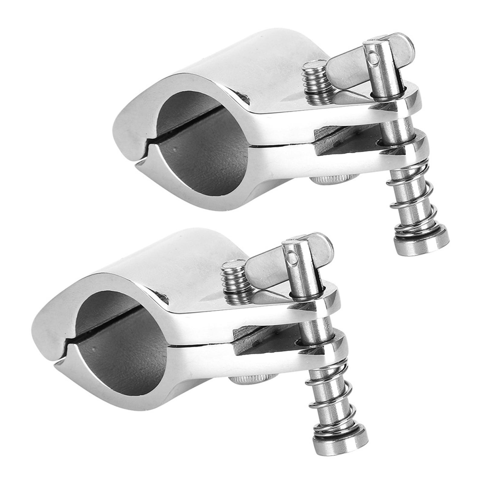 

2pcs Steel Boat Hinged Upper Jaw Slide Marine Hardware Fittings Tip Style25mm 0.98in