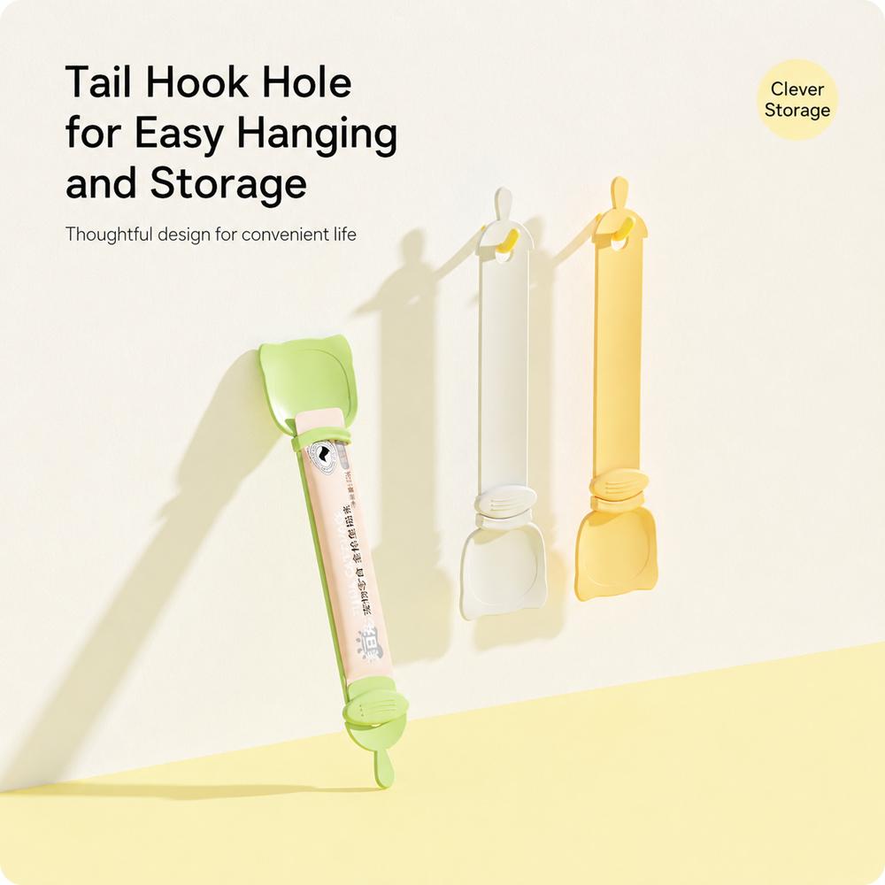 1/3Pcs Cat Strip Feeder Spoon Long Handle Lickable Wet Cat Treat Feeder Squeeze Dispense Feeding Tool For C And Kittens