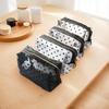 New Travel Black Mesh Cosmetic Bag Zipper Makeup Bag for Women Wash Toiletry Bag Makeup Organizer Portable Storage Pouch