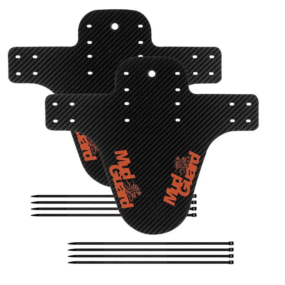 Carbonfaser MTB Schutzblech Set - Ultraleicht Wasserdicht Schmutzfänger für Vorderes Hinteres Rad Mountainbike Fahrrad Zubehör