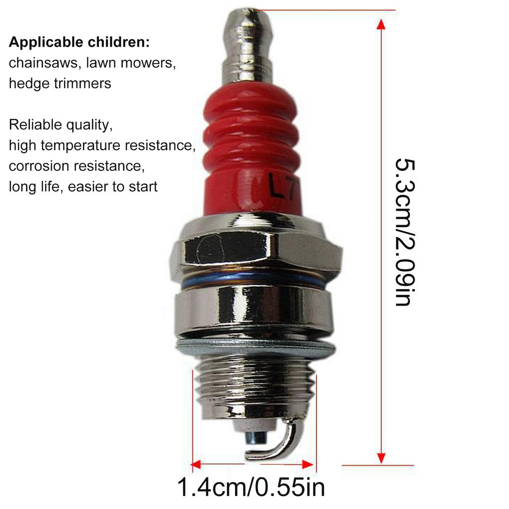 Bujie cu stâlp pe trei fețe L7T Electrod în 2 timpi Motoferăstrău pe benzină Motor 2500 3800 4500 5200 Înlocuiți