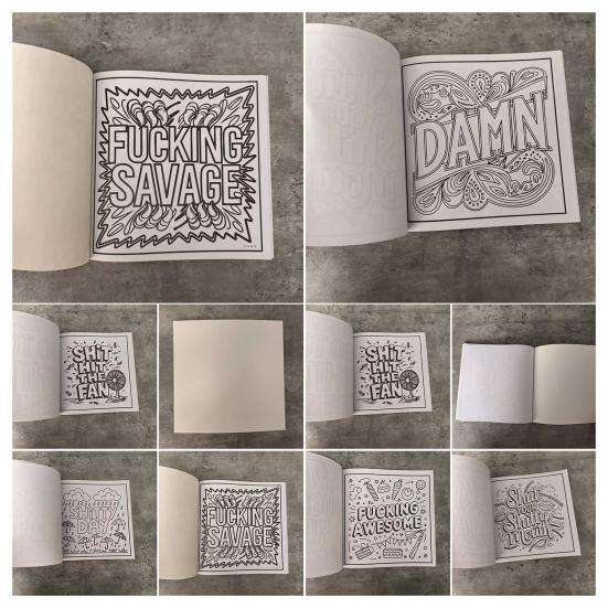 Yetişkin Boyama Kitabı Küfürlü Sözler Boyama Kitabı Komik Desenlerle Stres Giderici Başlangıç Seviyesi Boyama Projesi Arkadaşlar İçin Hediye