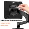 For iPad Pro 11 (2024) Case Kickstand PC+Silicone+TPU Tablet Cover