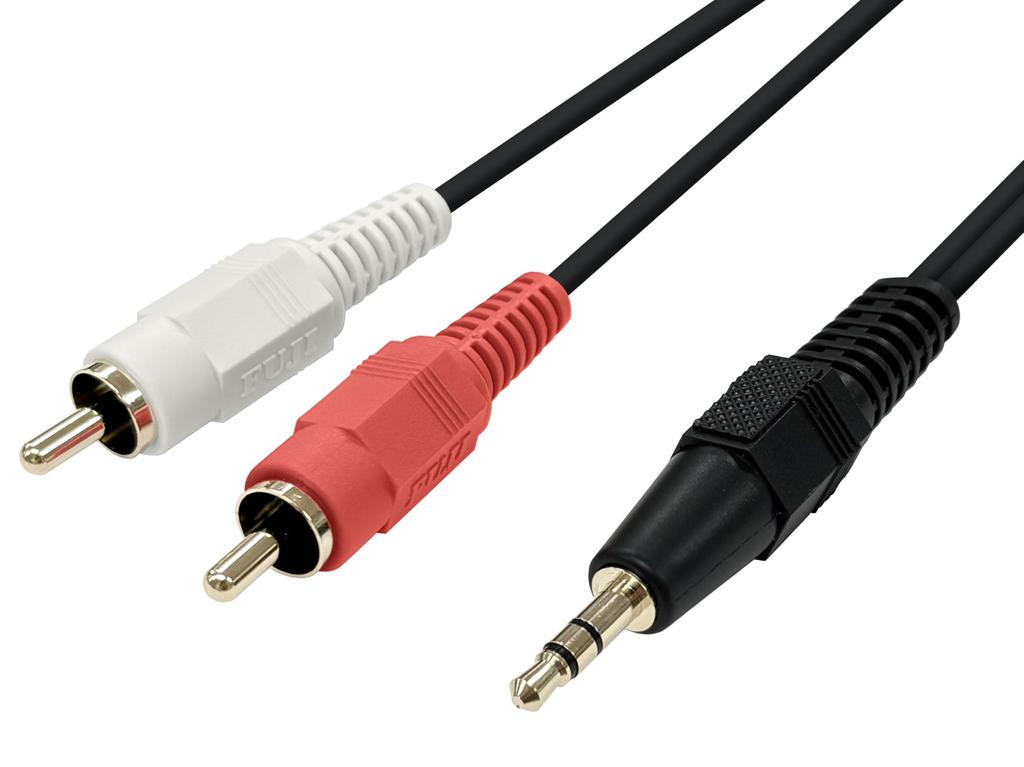 Fuji Parts Audio Stereo Mini Plug to Cable, 2-Pin, 7m, FVC-323D
