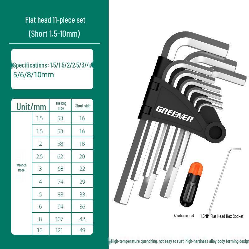 6-Sided Hex Wrench Set - Universal Automatic Hex Key Tools