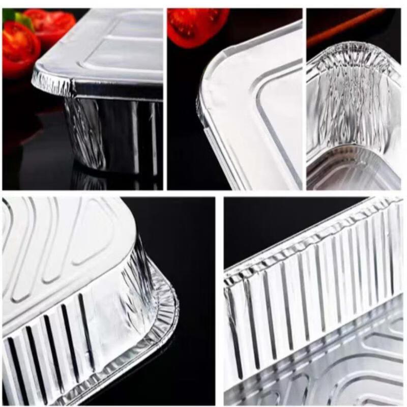 Disposable Rectangular Aluminum Foil Takeaway Box