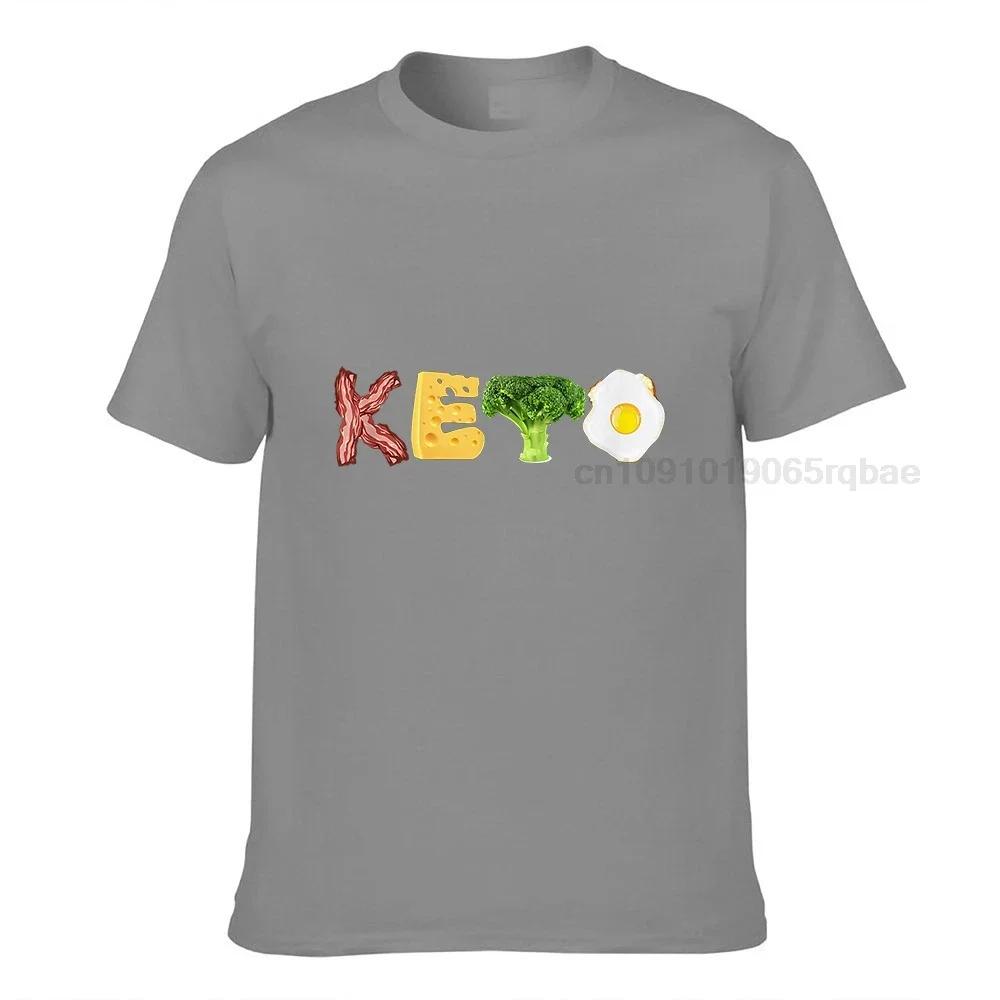 Keto Shirt Cool Funny Low Carb High Fat Diet Tee Gift Cotton Unisex Top Tshirts Casual Tops Tees New Arrival Design