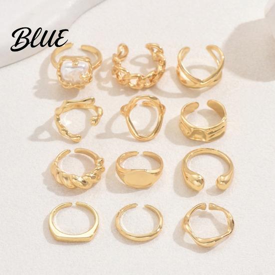 Slimming Hand Ring 1 Set Stackable Rings V-Shaped Geometric Finger