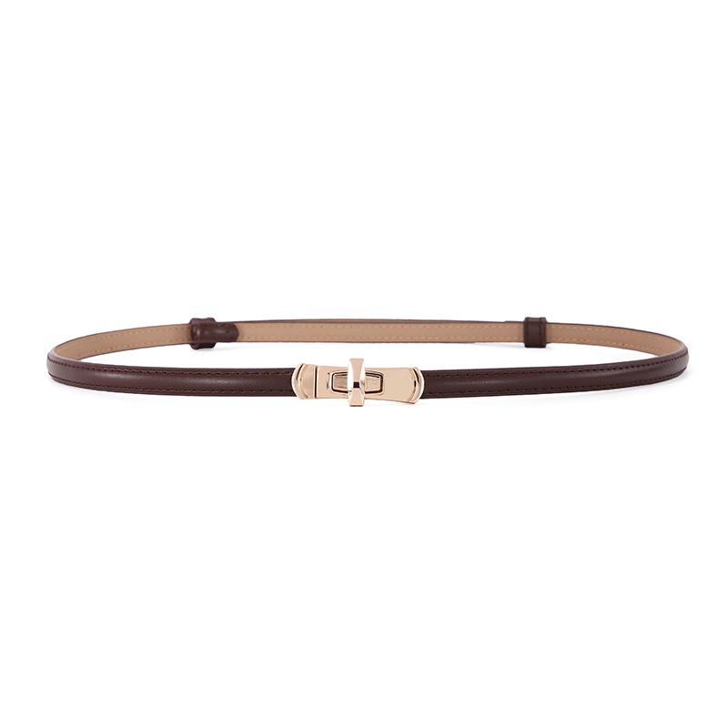 Trendy Koreaanse Stijl Echt Lederen Riem voor Dames - Modieus en Veelzijdig voor Jurken, Rokken en Broeken