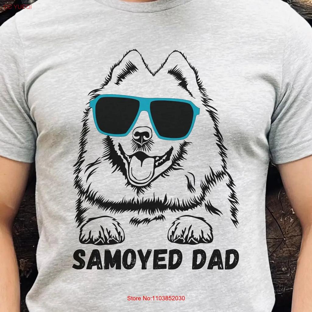 Samoyed Dog Dad T Shirt Owner Unisexs S Vintage Designer Clothes Breathable Casual Versatile Homme Stretched Comfortable