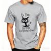 Unisexs Funny Tshirt Cat Its Fine Im Fine Everything Is Fine Print Tshirts Summer Casual Fashion Personalized Unisex Clothing