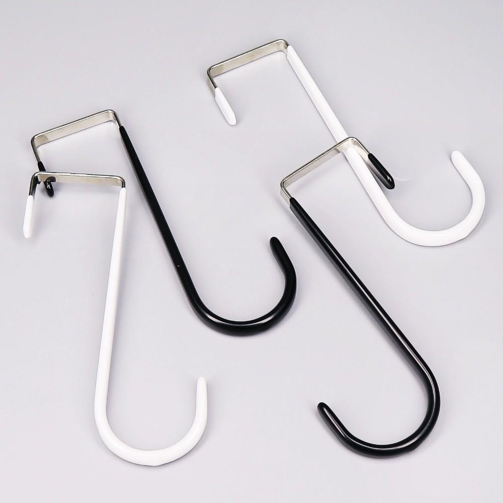 2pcs Metal Towel Hanging Rack Plastic Coating Shower Hanger New Coat Hanger  for Closet Organizer