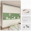 Folding Slide Rail Pull Curtain Wardrobe Room Curtains Folding Wardrobe Curtain Without Doors Cabinet Dust-proof Door Curtains
