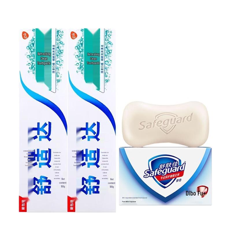 Набор: Зубная паста Sensodyne и мыло Safeguard