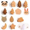 Adhesive Wood Hangers Wooden Wall Hook, Cartoon Decorative Space Saving Hanger, Modern Organizers Two Installation Ways Organizer for Bedroom