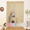 Cortina Divisória de Porta 6x3m Cortinas de Fio Brilhante Divisória de Janela e Porta Decoração de Sala de Estar Franja