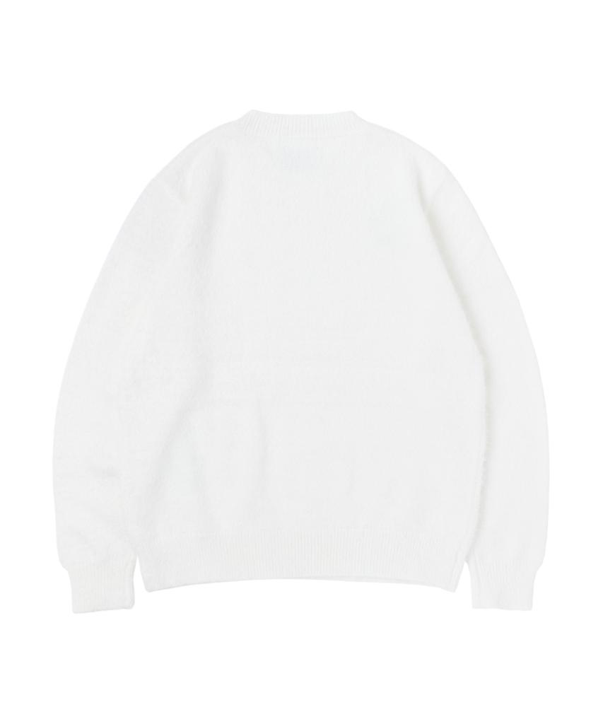 Sseonegteu Stars Shaggy Sweater - Natural