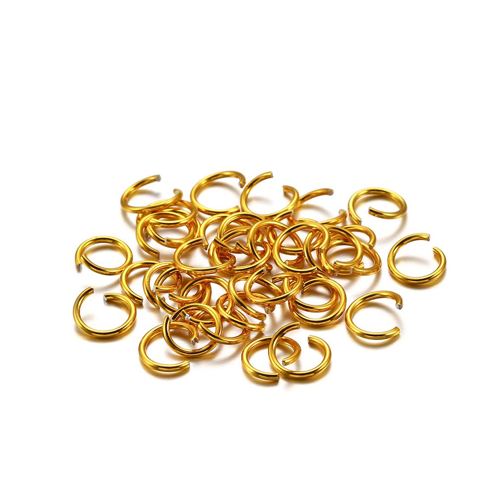300Pcs/Lot 6 8 10 Mm Metal Colorful Open Jump Rings Split Rings Jump Rings Connectors For DIY Jewelry Making Findings Supplies