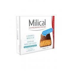 Milical Barres Minceur Hyperprotéinées Noix de Coco 6 unités