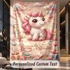 Unicorn (437) Theme Custom Tapestry Personalized Custom Name Text Wall Hanging Tapestry Home Decor Background Cloth