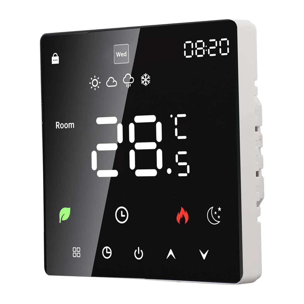 3A Digital Thermostat with LCD Display Smart Programmable Thermostat with Touchscreen Hydronic