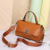 2025 Summer Women's Genuine Leather Saddle Bag - Large Capacity Crossbody and Fashionable Shoulder Bag