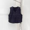 Rhombus Down Vest Women Wear Warm Inner Light Liner Autumn New Inner Thin Collar Short Vest