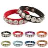 New Round-point rivet Street Punk Leather Bracelets Punk Gothic Bangle Bracelet Adjustable Studded Bracelet Unisex