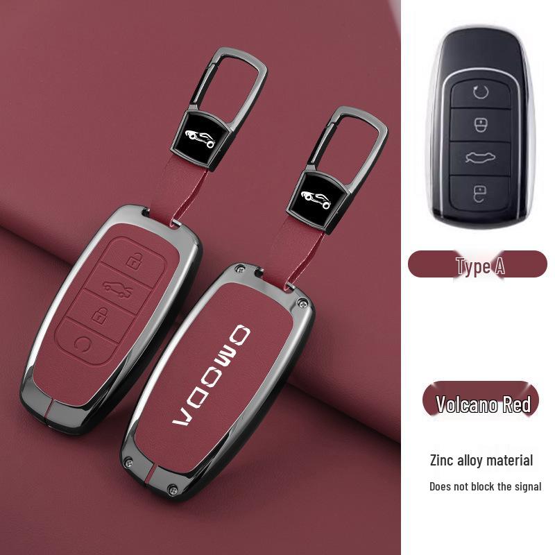 Premium Metal Protective Key Shell with Lanyard for Chery OMODA 5 - Full Coverage Key Case