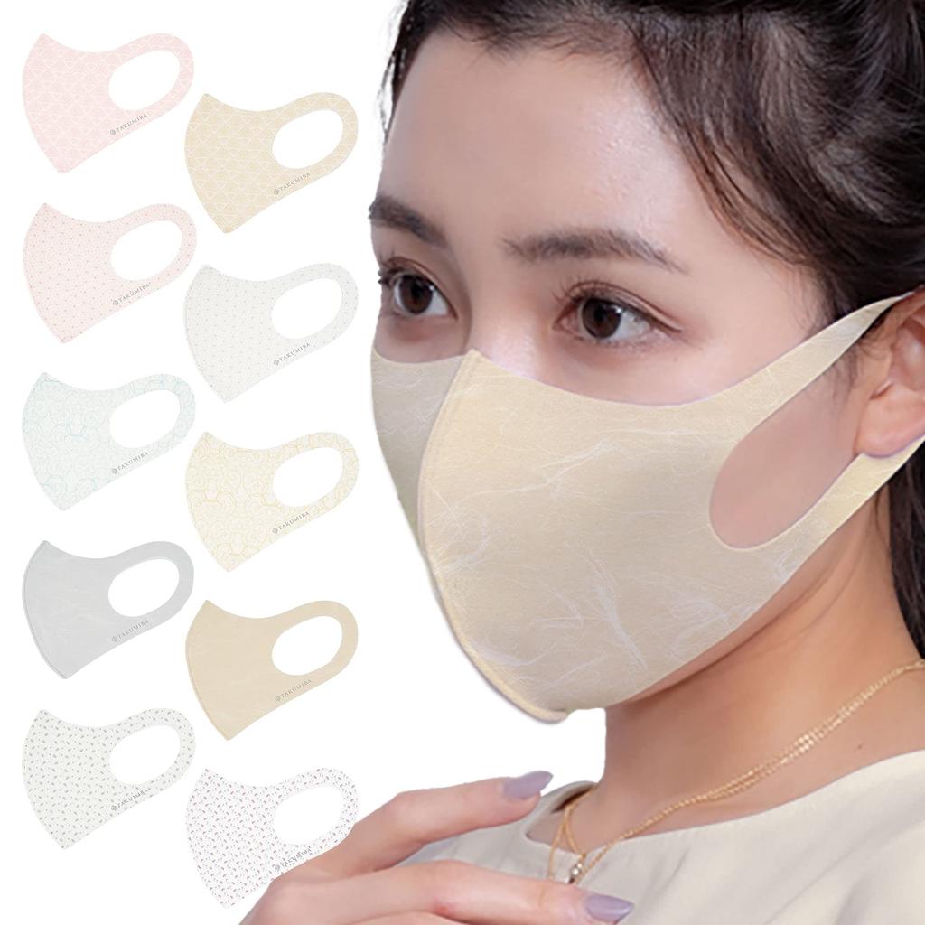 in Japan COOL in 3 categories in the mask fitted patterned mask 4Guard Made in Japan all TAKUMIBA [Made / / Award-winning category] Washable,