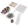 380 Pezzi Portachiavi Acrilici Vuoti Kit Artigianale DIY con Nappe Anellini Cartoncino per Progetti Regali Personalizzati