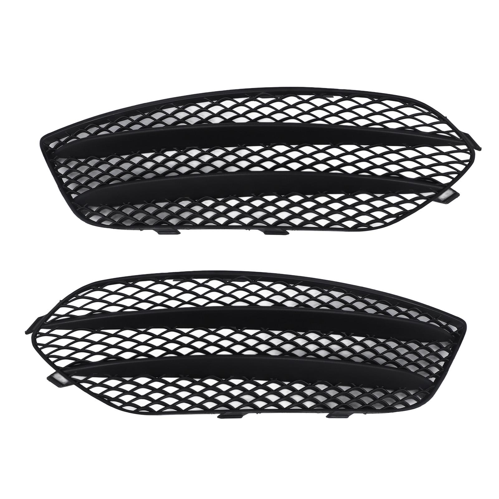 

Front Bumper Fog Lamp Grille Black Fog Light Frame Replacement for Benz CLA‑Class C117 AMG Line CLA45 Pre‑Facelit