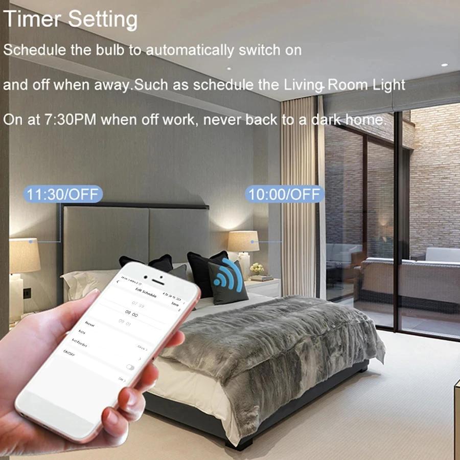 Cozylife Smart LED Bulb Light E27 18W 15W 12W WiFi Dimmable Light AC85-265V Works With Google Home Alexa For Bedroom Living Room