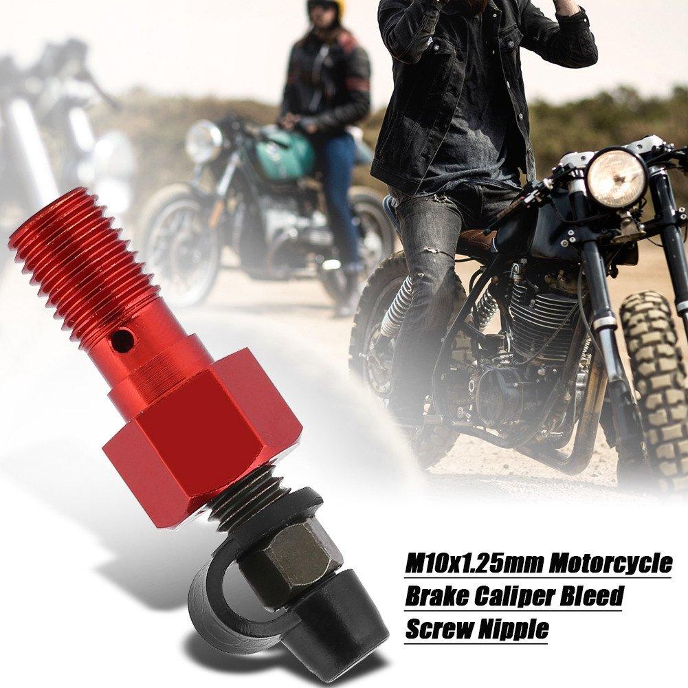 Banjo Bolt Nipple for Motorcycle, Motorcycle Banjo Bolt, Brake Master Bleed Screw, Aluminum Material,
